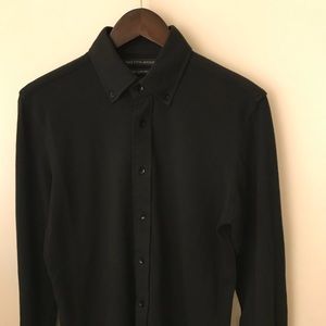 Saks Fifth Ave. Black Heavy Cotton Shirt